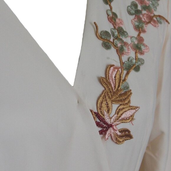 Light yellow floral midi dress - Picture 6 of 7